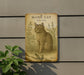 a picture of a cat on the side of a building