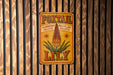 a sign on a wooden wall that says foxtail lily