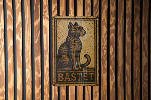 a picture of a cat on a wall