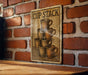 a sign on a brick wall that says cup stack