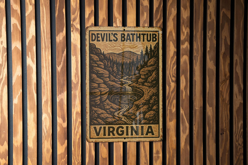 a wooden wall with a sign on it