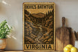 a picture of devil's bathtub in virginia