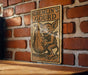 a sign on a brick wall that says gremlin's gourd