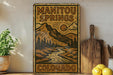 a picture of a sign that says manitou springs