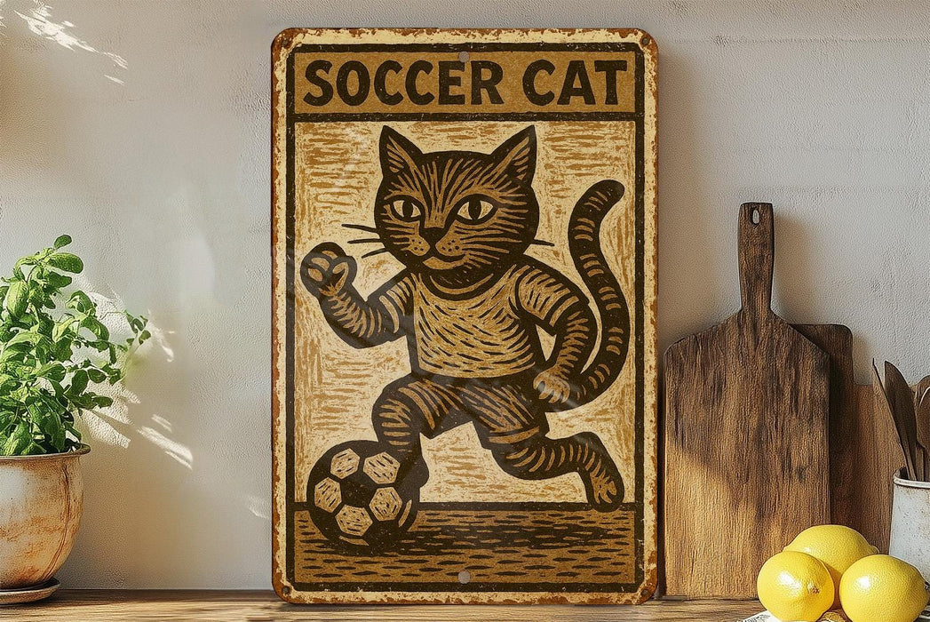 a picture of a cat on a wall