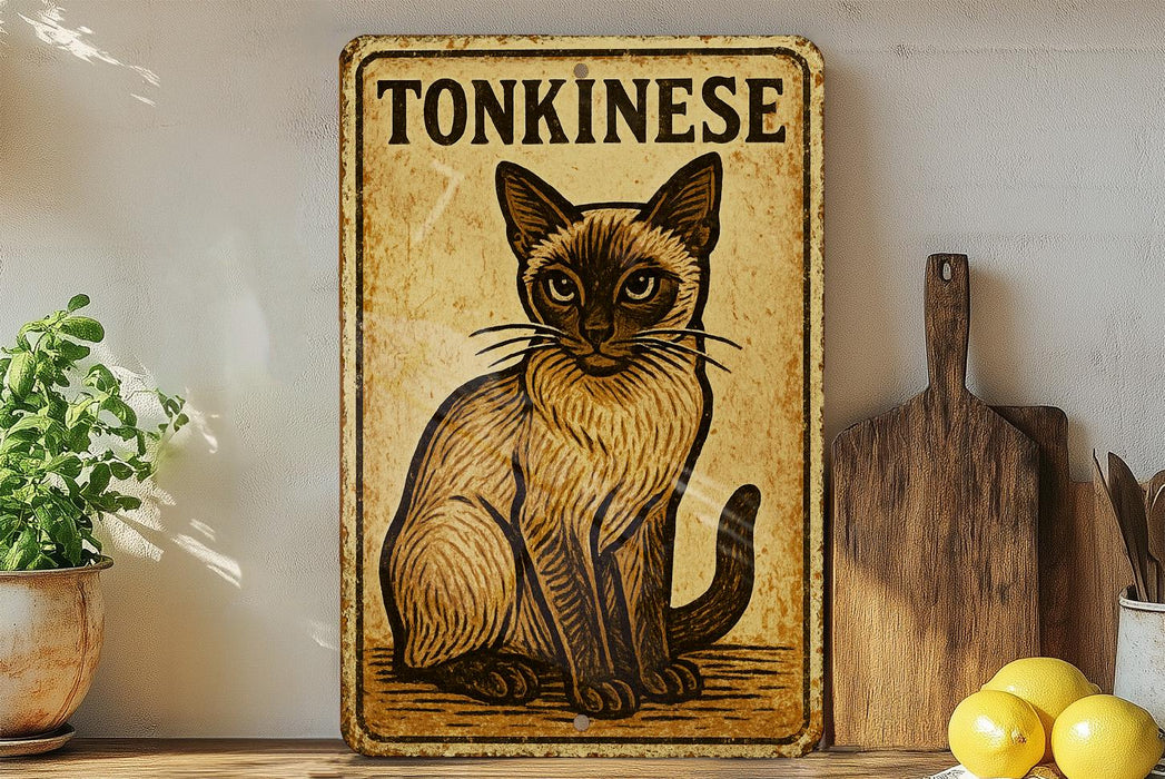 a picture of a cat sitting on a shelf