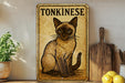 a picture of a cat sitting on a shelf