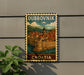 A vintage postage stamp depicting Dubrovnik, Croatia, with a castle and cityscape in the background.