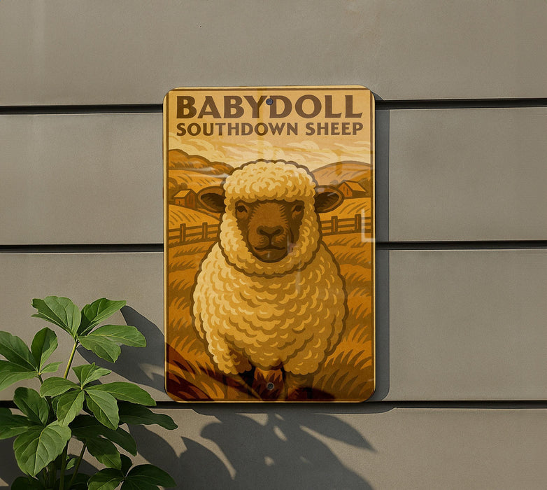 a sheep with a sheepdog, and the sheep is wearing a sheep hat.