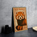 A metal stamp featuring a red panda, with the text "RED PANDAS" and "20¢" printed on it.