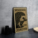 A metal sign with a hedgehog illustration and the text "HEDGEHOG USA FOREVER" is displayed on a table.