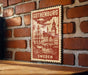 A vintage-style metal sign with a ship illustration and the text "GOTENBURG SWEDEN" is displayed on a brick wall.