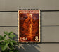 A postage stamp featuring the Antelope Canyon, a famous natural landmark in the United States.