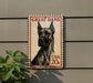 A postage stamp featuring a Great Dane dog, with the text "GREAT DANE" and "USA 20¢" printed on it.