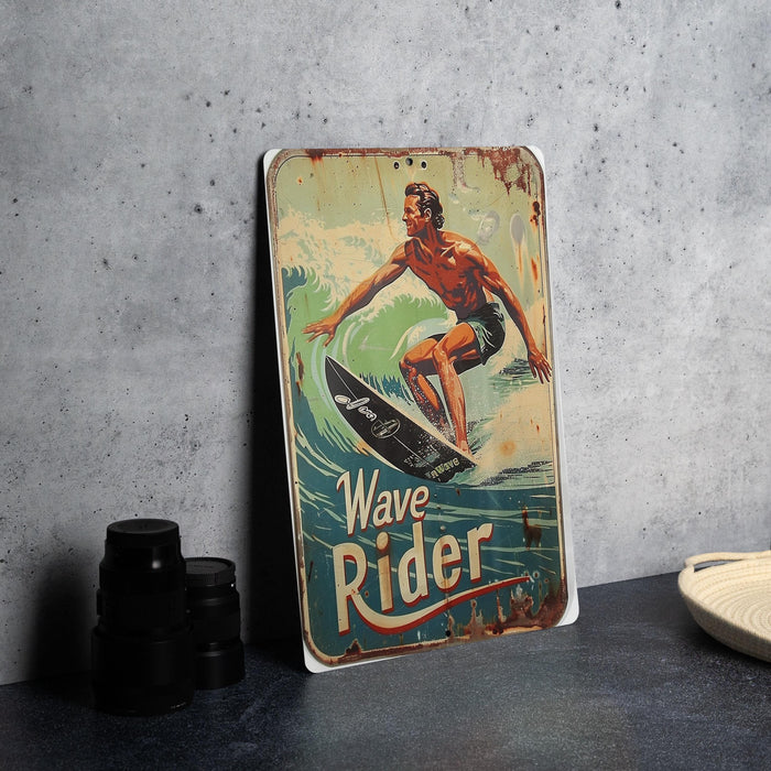 a picture of a man riding a surfboard
