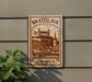 A sign displaying the name "Bratislava" and the location "Slovenia" is mounted on a wall, with a plant visible to the left.
