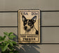 A postage stamp featuring a portrait of Teddy Roosevelt Terrier, with the text "USA 20c" and "Teddy Roosevelt Terrier" printed on it.