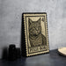 A framed stamp-like artwork depicting a cat, with the text "PIXIE-BOB" printed on it.