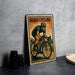 A vintage road cycling poster featuring a cyclist in action, with the text "ROAD CYCLING" prominently displayed.