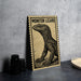 a poster or artwork of a monitor lizard, which is a type of lizard that is known for its ability to blend into its surroundings.