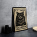 A framed image of a cat, specifically Ragamuffin, is displayed on a wall.