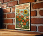 A vintage-style poster for the Summer Annual Garden Forever USA, featuring a colorful illustration of flowers and plants on a brick wall.