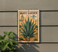 A decorative sign for the "Agave Garden" is displayed on a wall, featuring an illustration of an agave plant.
