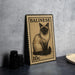A metal stamp featuring a cat illustration, with the text "BALINESE 10c" printed on it.