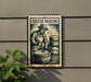 a sign that reads "Cheese Making" with an illustration of a person making cheese.