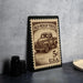 A framed stamp depicting an old pickup truck, with the text "OLD PICKUP TRUCK" and "5c U.S.A." printed on it.
