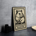 A framed illustration of a hamster is displayed on a wall, with the text "WINTER WHITE HAMSTER" printed on the frame.