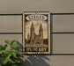 A postage stamp depicting the Szeged Cathedral in Hungary, with the word "Hungary" written below it.