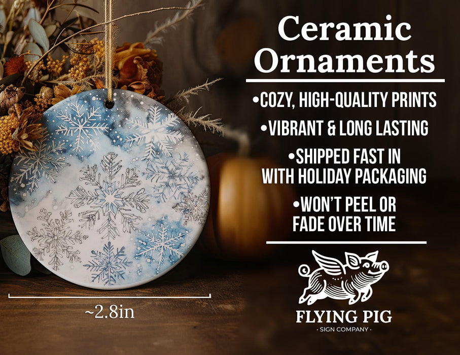 a ceramic ornament sitting on top of a wooden table