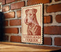 A sign featuring a portrait of a Terrier dog, with the text "LAKELAND TERRIER" below the image.