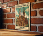 A vintage postage stamp featuring the Sagrada Familia, the famous Roman Catholic church in Barcelona, Spain.