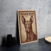 a poster of a pharaoh hound dog, which is a small, medium-sized hound breed known for its distinctive appearance and history.