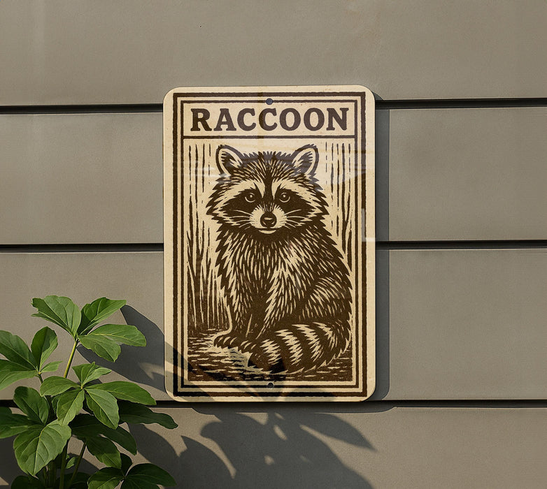 a raccoon, which is a small, furry animal with a distinctive face and striped tail.