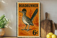 a vintage-style metal sign with a Roadrunner illustration, placed on a wooden surface next to a wooden cutting board and some lemons.