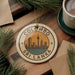 A decorative ornament featuring the skyline of Colombo, Sri Lanka, with the city's iconic tower prominently displayed.