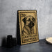 A metal sign featuring a black and white illustration of a Anatolian Shepherd dog, with the text "20c" and "ANATOLIAN SHEPHERD" printed on it.