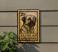 a sign with a dog illustration and the text "Anatolian Shepherd" on it.