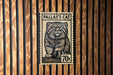 A postage stamp featuring a cat illustration, with the text "PALLAS'S CAT" and the denomination "70c".