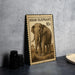 A metal stamp featuring an illustration of an elephant, with the text "ASIAN ELEPHANT 10c" printed on it.