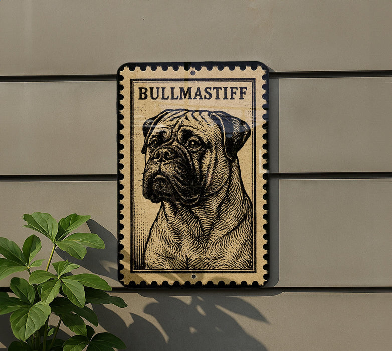 a bull mastiff dog, which is a large, muscular breed known for its strength and protective nature.