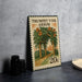 A 20 cent stamp from the Trumpet Vine Arbor, featuring an illustration of a trellis with orange flowers and green leaves.