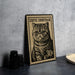 A metal stamp featuring an illustration of a cat, with the text "Exotic Shorthair" and the number "30¢" printed on it.