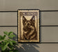 A sign featuring a large image of a German Shepherd dog, with the text "KING SHEPHERD" prominently displayed.
