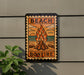 a sign that reads "BEACH BONFIRE" with a fire pit illustration on it.