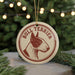 A circular ornament featuring a bull terrier dog's head, with the text "Bull Terrier" written around the edge.