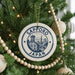 Sapporo Japan Ceramic Ornament – Circular Stamp Style City Souvenir, Travel Gift, Japanese Skyline Decor